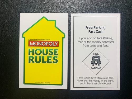 Monopoly house rules - monopoly,